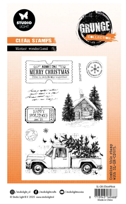 Studio Light • Grunge Collection Clear Stamp Winter Wonderland (SL-GR-STAMP844) *