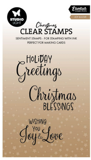 Studio Light • Essentials Clear Stamp Joy & Love (SL-ES-STAMP852) *