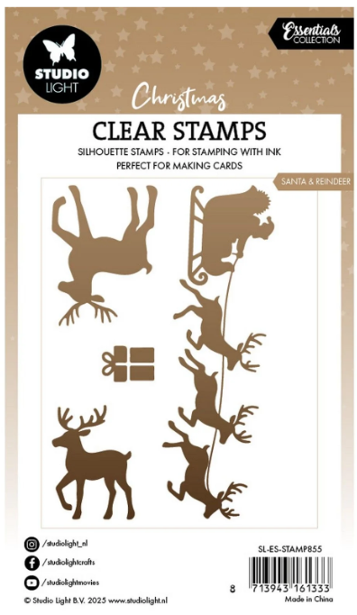 Studio Light • Essentials Clear Stamp Santa & Reindeer (SL-ES-STAMP855) *