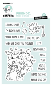Creative Craftlab • Friendz Clear Stamp Blown Away (CCL-FR-STAMP864) *