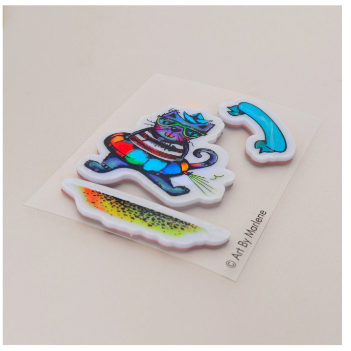Studio Light • Art by Marlene Cling Rubber Stamp Beach bum (ABM-25-STAMP869) *
