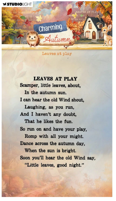 Studio Light • Charming Autumn Clear Stamps Leaves at play (SL-CA-STAMP872) *