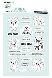Creative Craftlab • Friendz Clear stamps Merry woofmass (CCL-FR-STAMP874) *