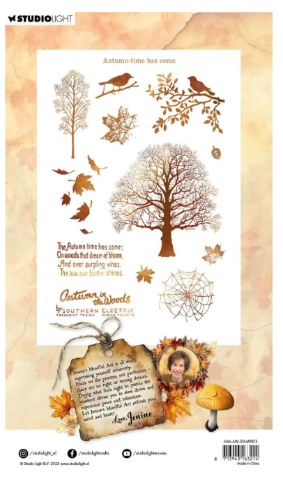 Studio Light • Jenine's Mindful Art Autumn In The Woods Clear Stamps Autumn-time has come (JMA-AW-STAMP875) *