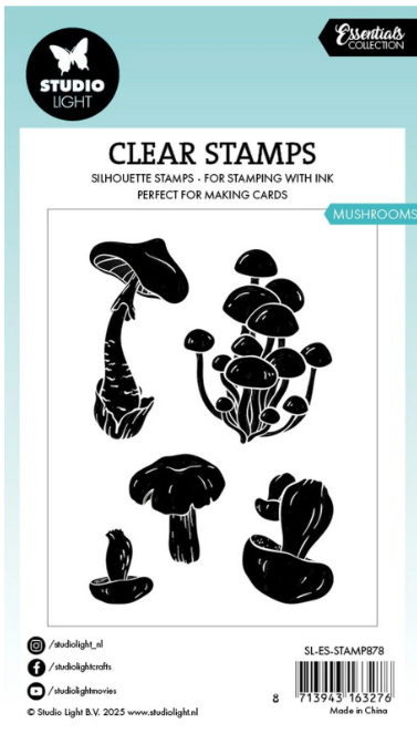 Studio Light • Essentials Clear Stamp Mushrooms (SL-ES-STAMP878) *