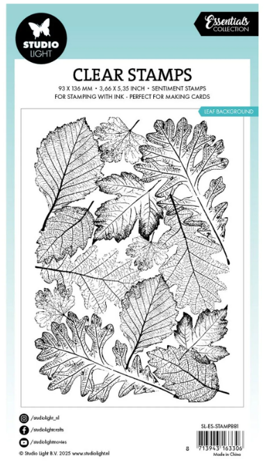 Studio Light • Essentials Clear Stamp Leaf Background (SL-ES-STAMP881) *