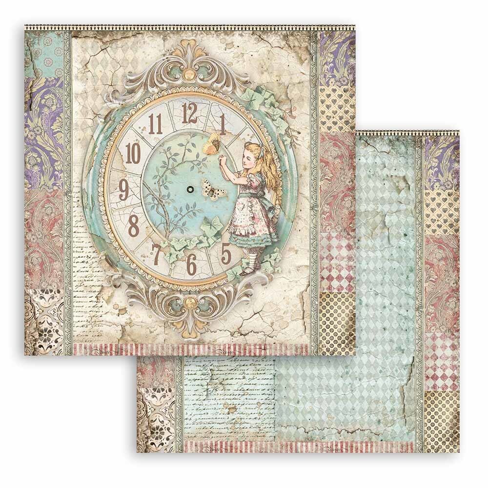 Stamperia Alice Through the Looking Glass 12x12 Inch Paper Pack (SBBL93) *