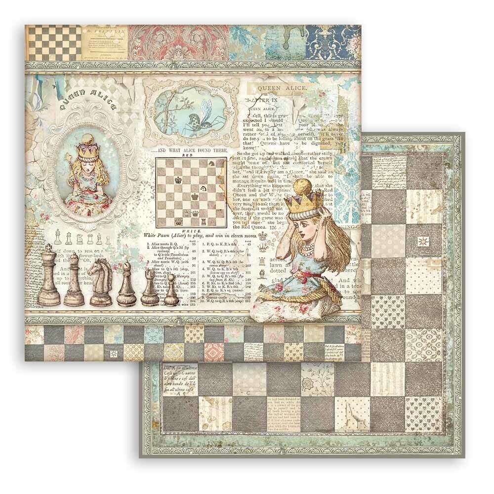 Stamperia Alice Through the Looking Glass 12x12 Inch Paper Pack (SBBL93) *