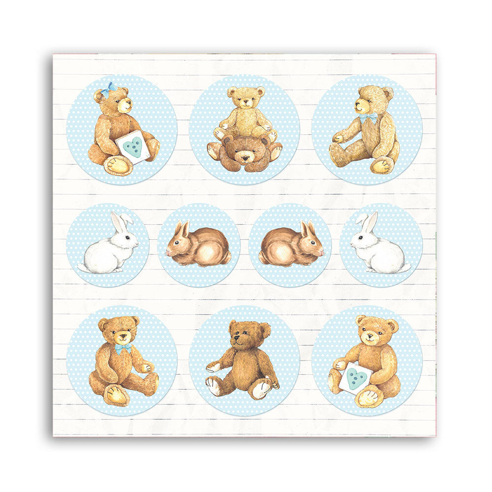 Stamperia Babydream Blue 12x12 Inch Paper Pack (SBBL106)