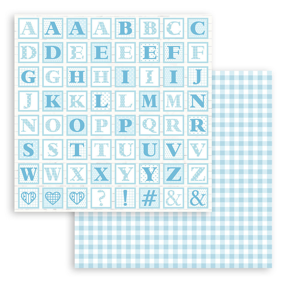 Stamperia Babydream Blue 12x12 Inch Paper Pack (SBBL106)