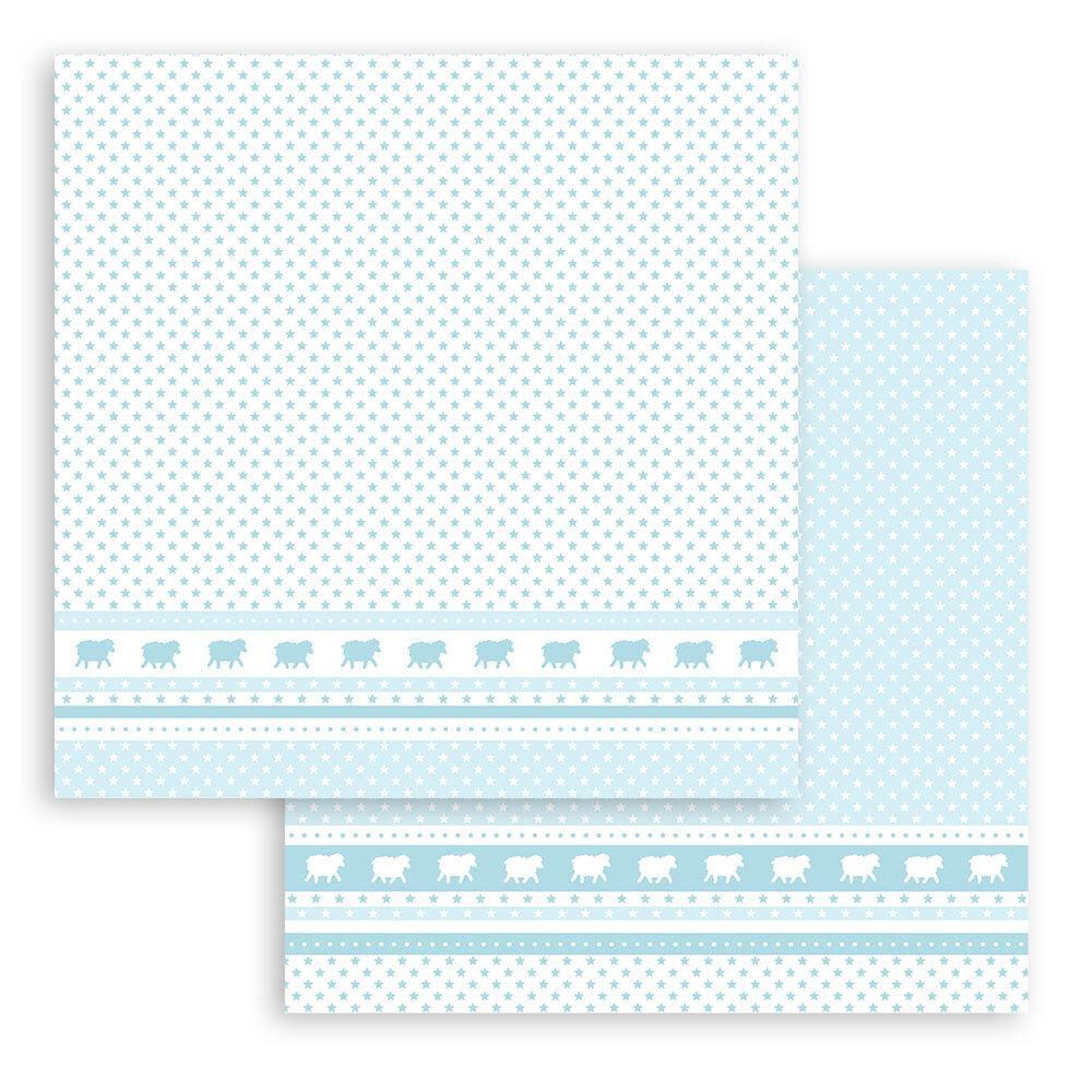 Stamperia Babydream Blue 12x12 Inch Paper Pack (SBBL106)