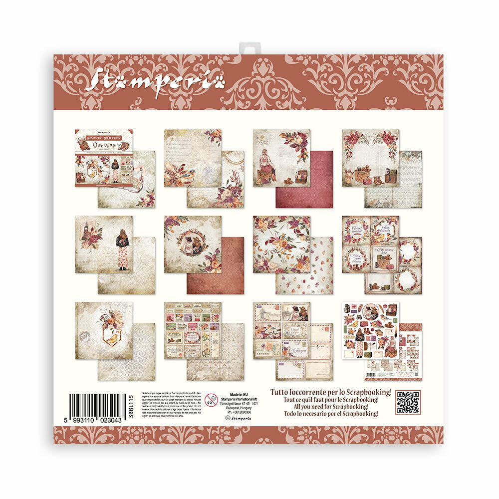 Stamperia Our Way 12x12 Inch Paper Pack (SBBL115)