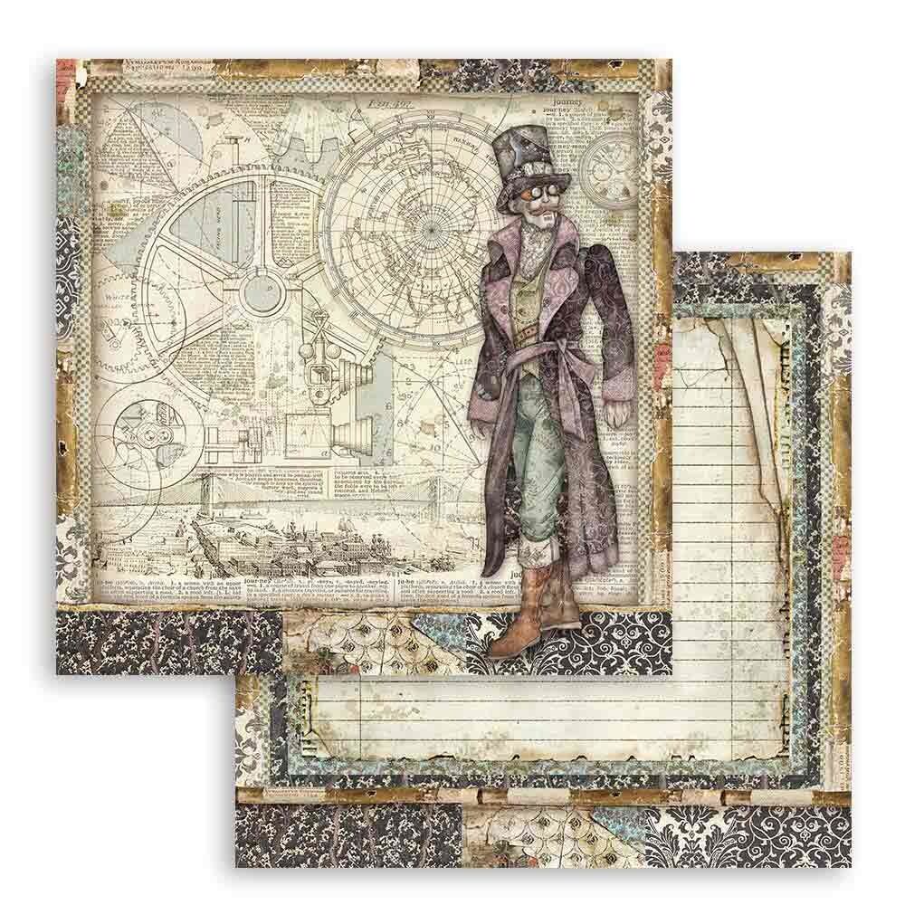 Stamperia Sir Vagabond 12x12 Inch Paper Pack (SBBL80)