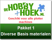 Starterspakket 1 - Diverse Basis materialen (Geschikt voor alle plotter machines muv de Cricut Joy)