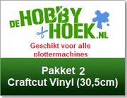 Starterspakket 2 - Craftcut vinyl (op 30,5cm breed) (Voor al onze plottermachines muv de Cricut Joy)