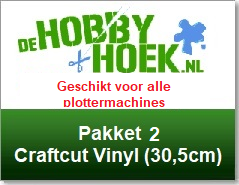 Starterspakket 2 - Craftcut vinyl (op 30,5cm breed) (Voor al onze plottermachines muv de Cricut Joy)