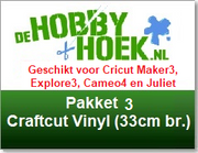 Starterspakket 3 - Craftcut vinyl (op 33cm breed) (Voor Cricut Maker 3, Explore3, Cameo4 en Siser Juliet)