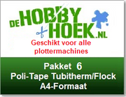 Starterspakket 6 - Poli-Tape Tubitherm/Flock Flex (A4 formaat) (Geschikt voor alle plottermachines)