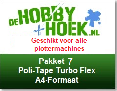 Starterspakket 7 - Poli-Tape Turbo Flex (A4 formaat) (Geschikt voor alle plottermachines)