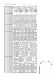 Hobbydots stickervel 006 - White (Adhesive)