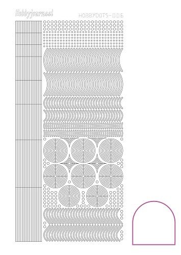 Hobbydots stickervel 006 - White (Adhesive)