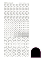 Hobbydots stickervel 008 - Black (Adhesive)