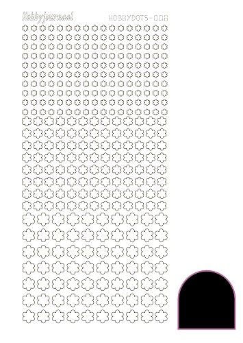 Hobbydots stickervel 008 - Black (Adhesive)