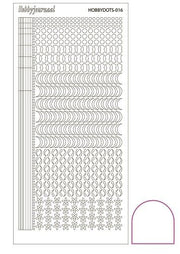 Hobbydots stickervel 016 - White (Adhesive)