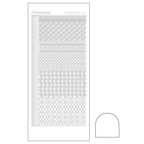 Hobbydots stickervel 019 - White (Adhesive)