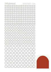 Hobbydots stickervel 008 - Christmas Red (Mirror)