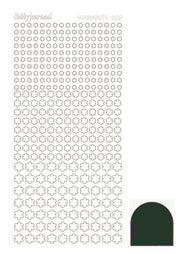 Hobbydots stickervel 008 - Christmas Green (Mirror)