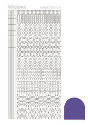 Hobbydots stickervel 015 - Violet (Mirror)