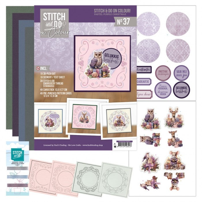 Stitch and do on Colour 37 - Pastel Purple Christmas (STDOOC10037)
