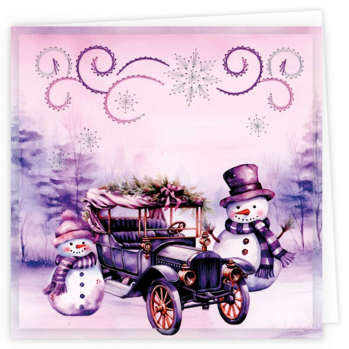 Stitch and Do Cards 5 - Berries Beauties - Purple Christmas (STDOPP005)