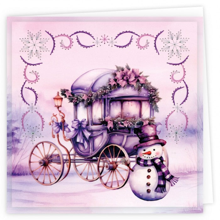 Stitch and Do Cards 5 - Berries Beauties - Purple Christmas (STDOPP005)
