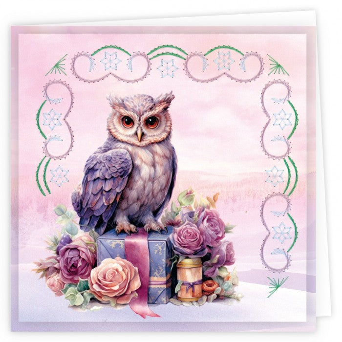 Stitch and Do Cards 17 - Berries Beauties - Pastel Purple Christmas (STDOPP017)