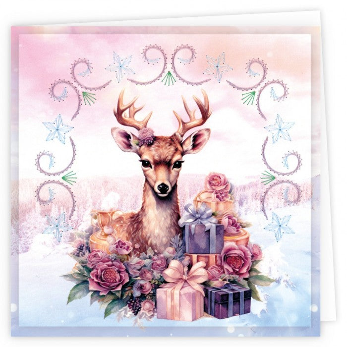 Stitch and Do Cards 17 - Berries Beauties - Pastel Purple Christmas (STDOPP017)