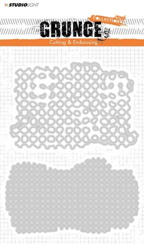 Studio Light Embossing Die Cut Stencil Grunge Coll. nr 151 145 x 110 mm (STENCILSL151) (AFGEPRIJSD)