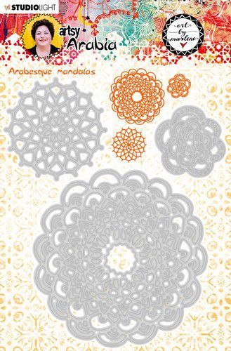 Studio Light Art By Marlene Embossing Die Cut Stencil A. Arabia nr.10 STENCILBM10 103x150mm (AFGEPRIJSD)