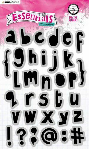 Studio Light By Marlene Cling Stamp Essentials Alphabet nr.17 (ABM-ES-STAMP17) A5 (AFGEPRIJSD)