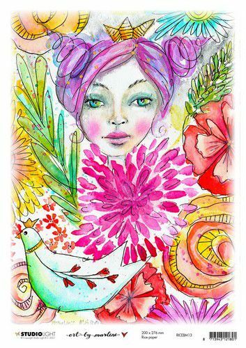 Studio Light By Marlene Rice Paper Marlene's World nr.13 RICEBM13 200x276mm (01-21)