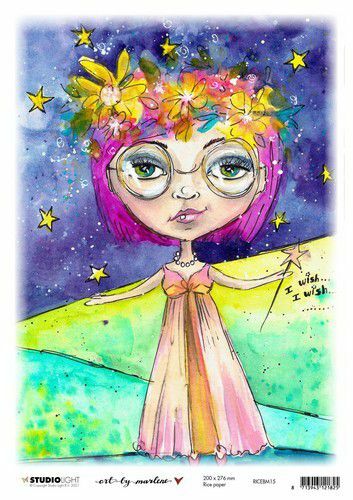 Studio Light By Marlene Rice Paper Marlene's World nr.15 RICEBM15 200x276mm