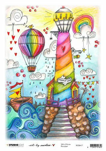 Studio Light By Marlene Rice Paper Marlene's World nr.17 RICEBM17 200x276mm