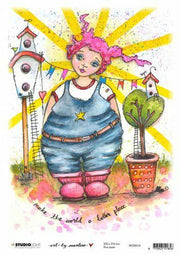 Studio Light By Marlene Rice Paper Marlene's World nr.18 RICEBM18 200x276mm