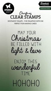 Studio Light Clear Stamp Christmas texts Essentials nr.696 SL-ES-STAMP696 50x92mm *