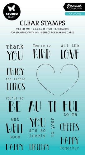 Studio Light Clear stamp Pop-up cards Essentials nr.636 SL-ES-STAMP636 93x139x3mm *