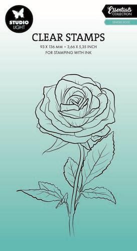 Studio Light Clear Stamp Single rose Essentials nr.693 SL-ES-STAMP693 79x128mm *
