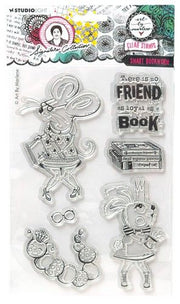Studio Light Clear Stamp Smart bookworm Sign. Coll. nr.699 ABM-SI-STAMP699 153x265x3mm *