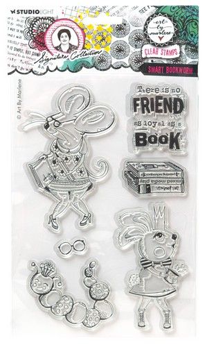 Studio Light Clear Stamp Smart bookworm Sign. Coll. nr.699 ABM-SI-STAMP699 153x265x3mm *