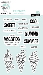Studio Light Clear Stamp Stay cool Friendz nr.690 CCL-FR-STAMP690 148x105mm *